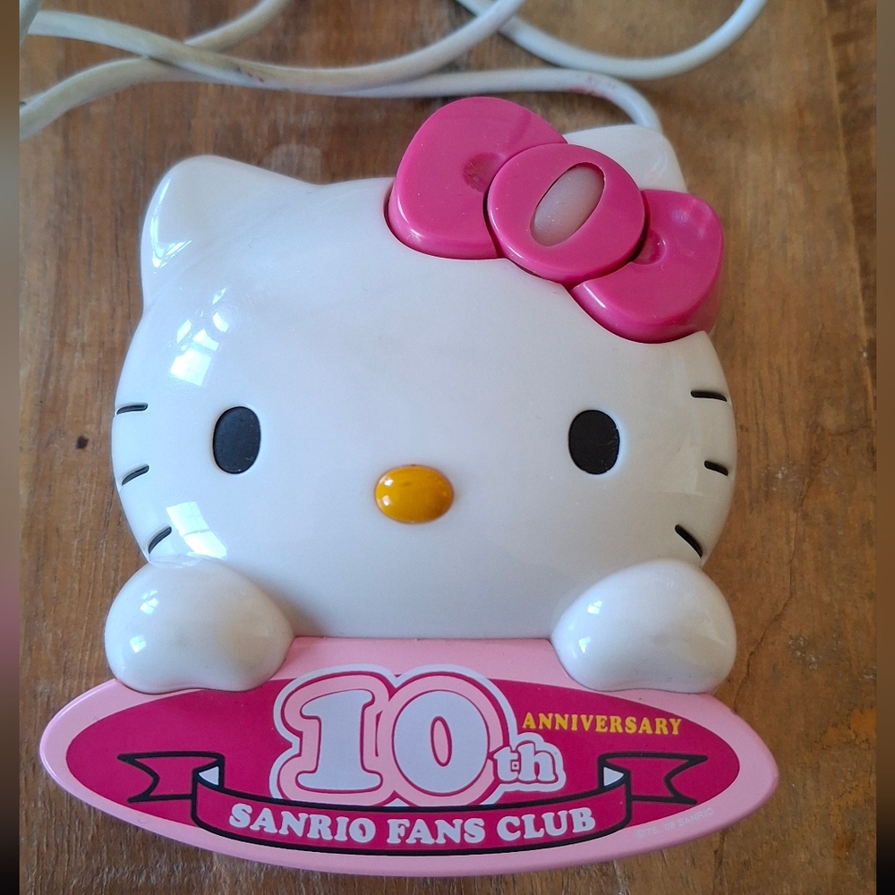 Hello Kitty USB Optical Mouse - Pink and White